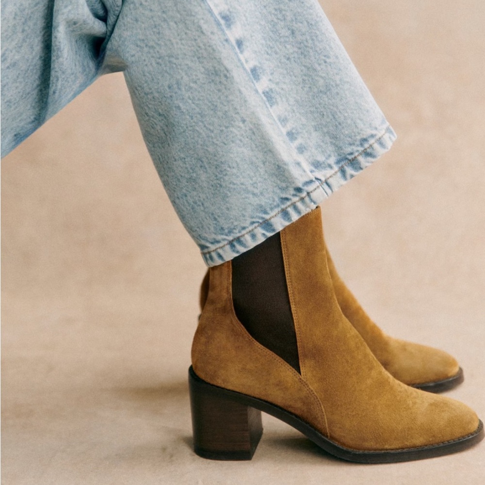 Sezane Pippa Ankle Boots Size 8.5/IT39/FR40